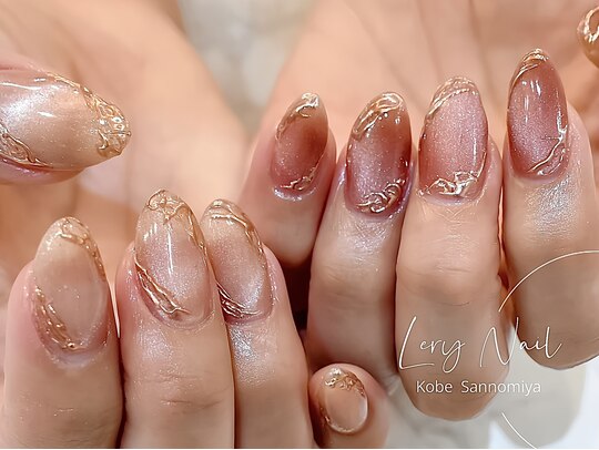 2025年冬】ニュアンス ベージュのネイルデザイン集｜人気順  