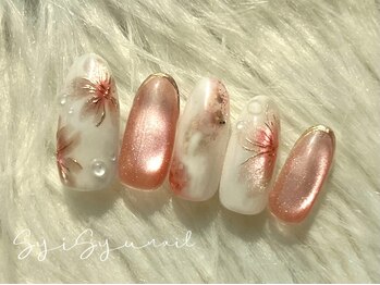 ネイルアンドアイラッシュ シシュ なんば本店(nail&eyelash SyiSyu)/フラワーアートネイル