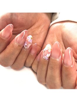 トータルサロン 白べぇーっ プラス/お花アート