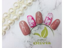 ビューティーアンドライフ オリビア(Beauty&Life Olivia)/キラキラフラワーピンクネイル