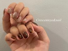 クレセント アイアンドネイル 今泉店(Crescent)/アシンメトリーネイル