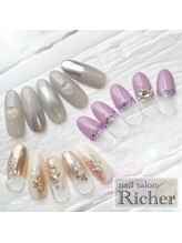 エスフィーネイルサロン リシェル(Esfy nailsalon Richer)/2025,4月 定額トレンドアート