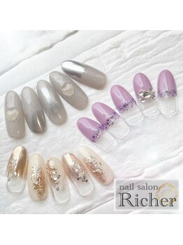 エスフィーネイルサロン リシェル(Esfy nailsalon Richer)/2025,4月 定額トレンドアート