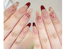トゥートゥー(TOUTOU)/赤フレンチxリボンxドット