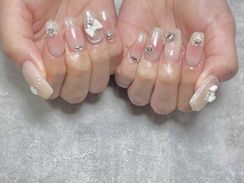 08ネイル(08 nail&school)/韓国ガーリー☆リボン