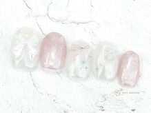 ネイルメゾン 池袋店(NAIL MAISON)/パールリボン￥7800