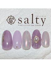 ネイルアンドアイラッシュサロン ソルティ 寺田町(salty)/ニュアンスネイル