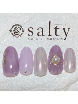 ネイルアンドアイラッシュサロン ソルティ 寺田町(salty)/ニュアンスネイル