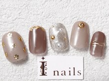 アイネイルズ 梅田店(I nails)/金箔フラワーマグネット￥9200