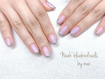 ノアブルーバードネイルズ(Noah' bluebird .nails)/マットなスキニーフレンチ