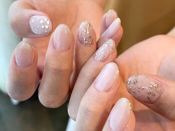 アメリアンドカシェット(Amelie&Cachette)/ブライダルネイル：maika