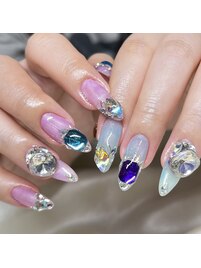ビジュー☆アクセサリーネイル