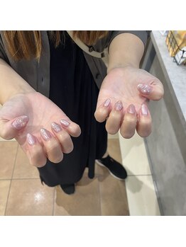 エーナイン イオンモール苗穂店/ピンクガーリーネイル