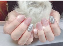 ハッピービューティー(Happy Beauty)/千鳥格子ネイル