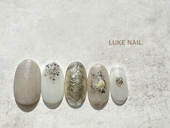 ルークネイル 恵比寿店(LUKE NAIL)/シルバーくすみニュアンス　秋冬