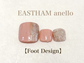 イーストハムアネーロネイル(EAST HAM anello nail)/《フット》シンプルデザイン