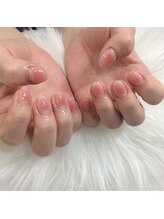 デュアスアール チャンドラ(DuasR chandra)/春に人気チークネイル♪