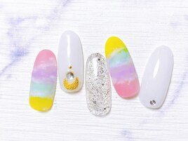 カラフル夏ネイル