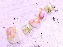 #インクネイル　#透け感