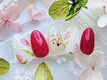 ネイルサロンアンドスクール ラフィーネ 池袋店/チューリップネイル◆¥7990