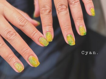 シアン(Cyan)/大人気！毎月変わる季節のアート