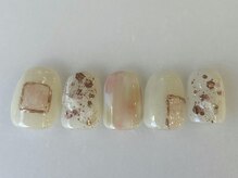 アイネイルズ 池袋店(I-nails)/アイボリーラメ