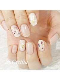 ドライフラワーネイル