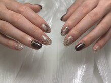 秋ニュアンスネイル