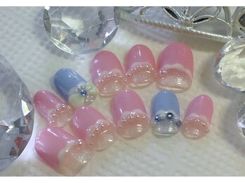 オーダーネイルチップ　P×B