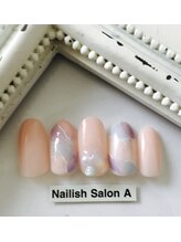 ネイリッシュサロン エー(Nailish Salon A)/ゆるやかタイダイネイル