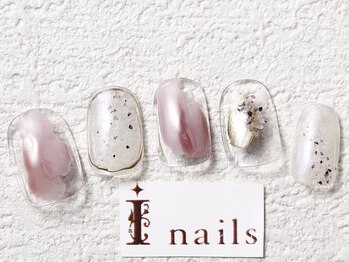 アイネイルズ 梅田店(I nails)/塗りかけクリアニュアンス￥7700