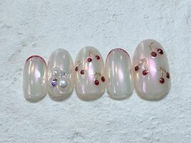 ミニさくらんぼネイル