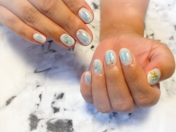 ブリノス(BLINOSS)/ブルー☆チークネイル