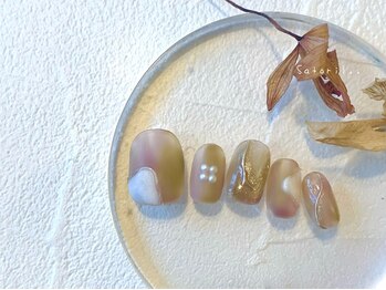 サトリネイルルーム 西宮北口(satori nail room)/セピア。゜