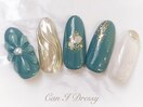 ぷっくりフラワーネイル￥9000