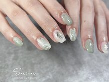 サリナスネイル 西院店(SARINASNAIL)/爽やかグリーンニュアンス