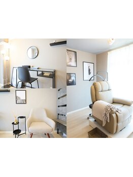 ゆったり空間で施術が受けられるサロン