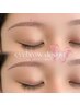 【Hirari指名限定】美眉アイブロウwax＋眉カラー（間引き込）¥6,000