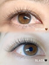 ジェミー アイラッシュ(Gemy EYELASH)/ブラックとブラウンの違い