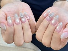 エムワイネイル(MY Nail)/マグネット&ラメグラデーション