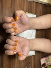 エーナイン イオンモール苫小牧店/オレンジネイル