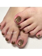 ロエネイル(loe nail)/マグネット×ミラーフレンチ