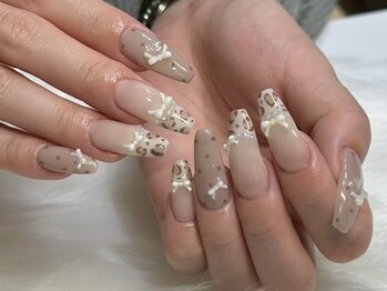 【Aoi】レオパードドットリボン