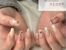 ニコ(nico+)/ハート×チェック