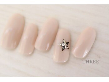 スリー 自由が丘(THREE)/シンプルコース/星ビジュー