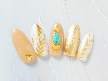 爪ソウシャイン(爪 SO SHINE)/リーフ★ターコイズ