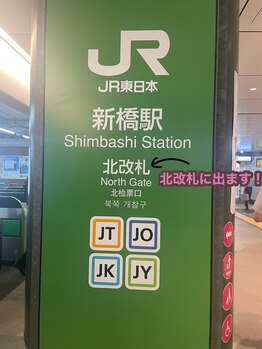 マティス(SALON MATHIS)/JR新橋駅の北改札からの行き方