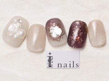 アイネイルズ 池袋店(I-nails)/ホワイトパープルニュアンス