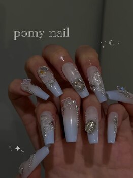 ポミーネイル 池袋店(pomynail)/アイスブルーネイル