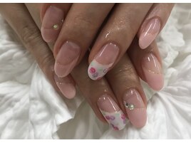 薔薇アート◆斜めフレンチ